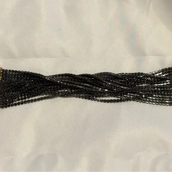 G.I.L.I Bronzo Italia 6-1/2 inch hematite bracelet!! Statement piece! ❤️ - Picture 3 of 4